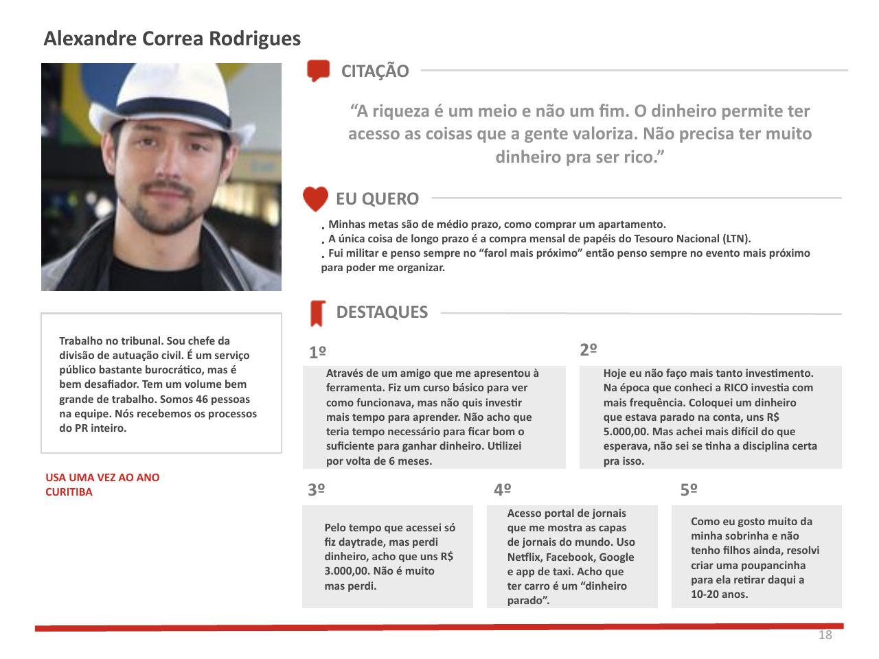 A relação das pessoas com dinheiro, em três arquétipos — página 18