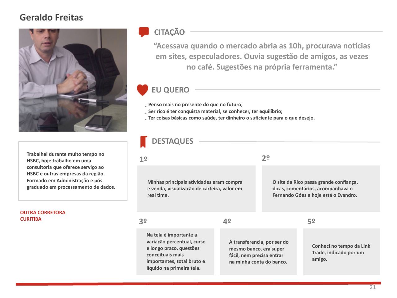 A relação das pessoas com dinheiro, em três arquétipos — página 21